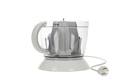 Food processor with cable from the side